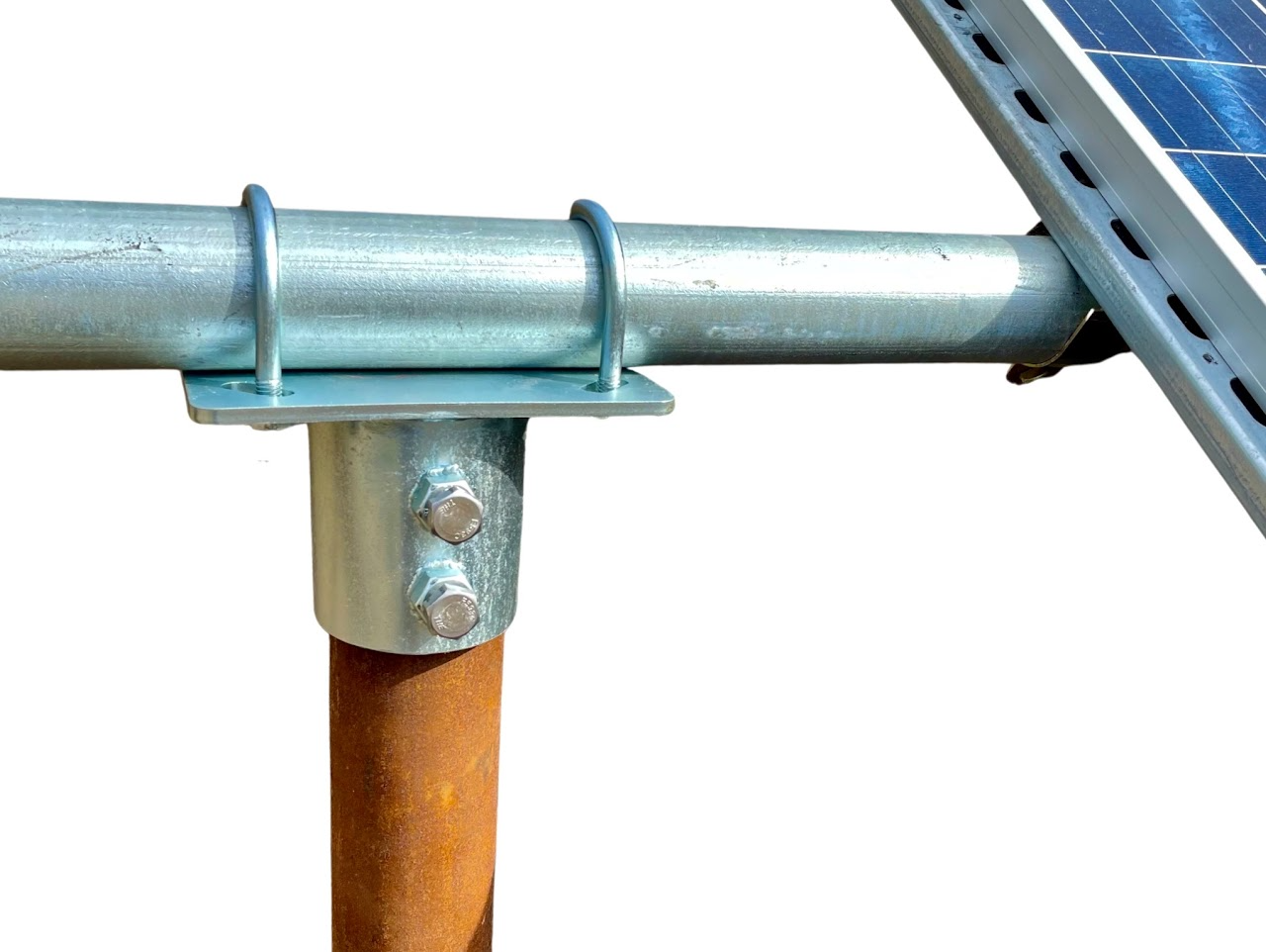 SolarPanelPoleMount.com Solar Pole Mounts for Arrays and Single Poles